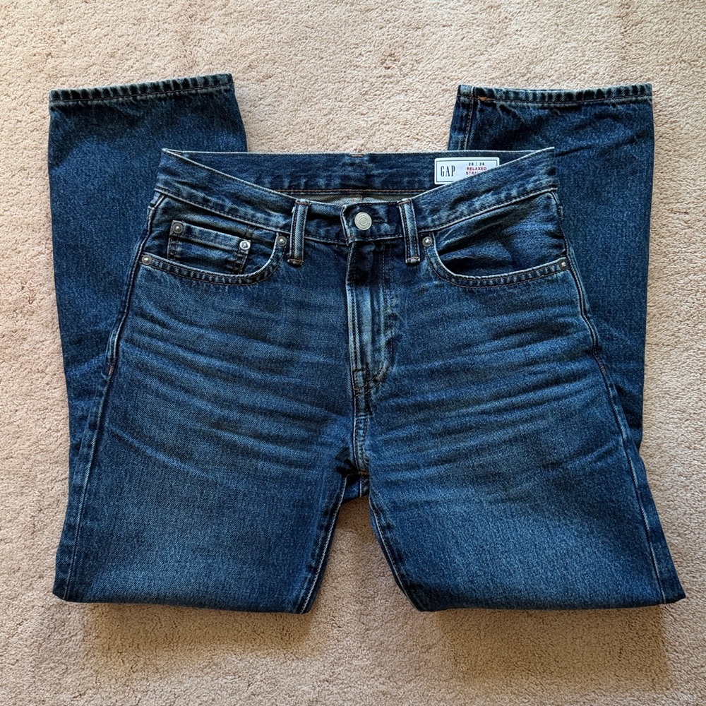 Gap relaxed straight jeans